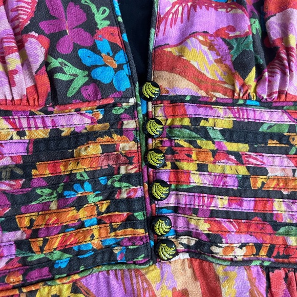 FARM Rio Black Spring Bananas Print Mini Dress - Picture 2 of 8